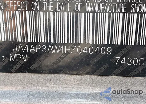 2017 Mitsubishi Outlander Sport 2.4 Se из США, поврежденный, VIN JA4AP3AW4HZ040409